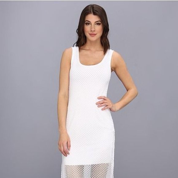 Anthro Bailey 44 Fishnet Mesh Maxi Dress Coverup M - Picture 1 of 6